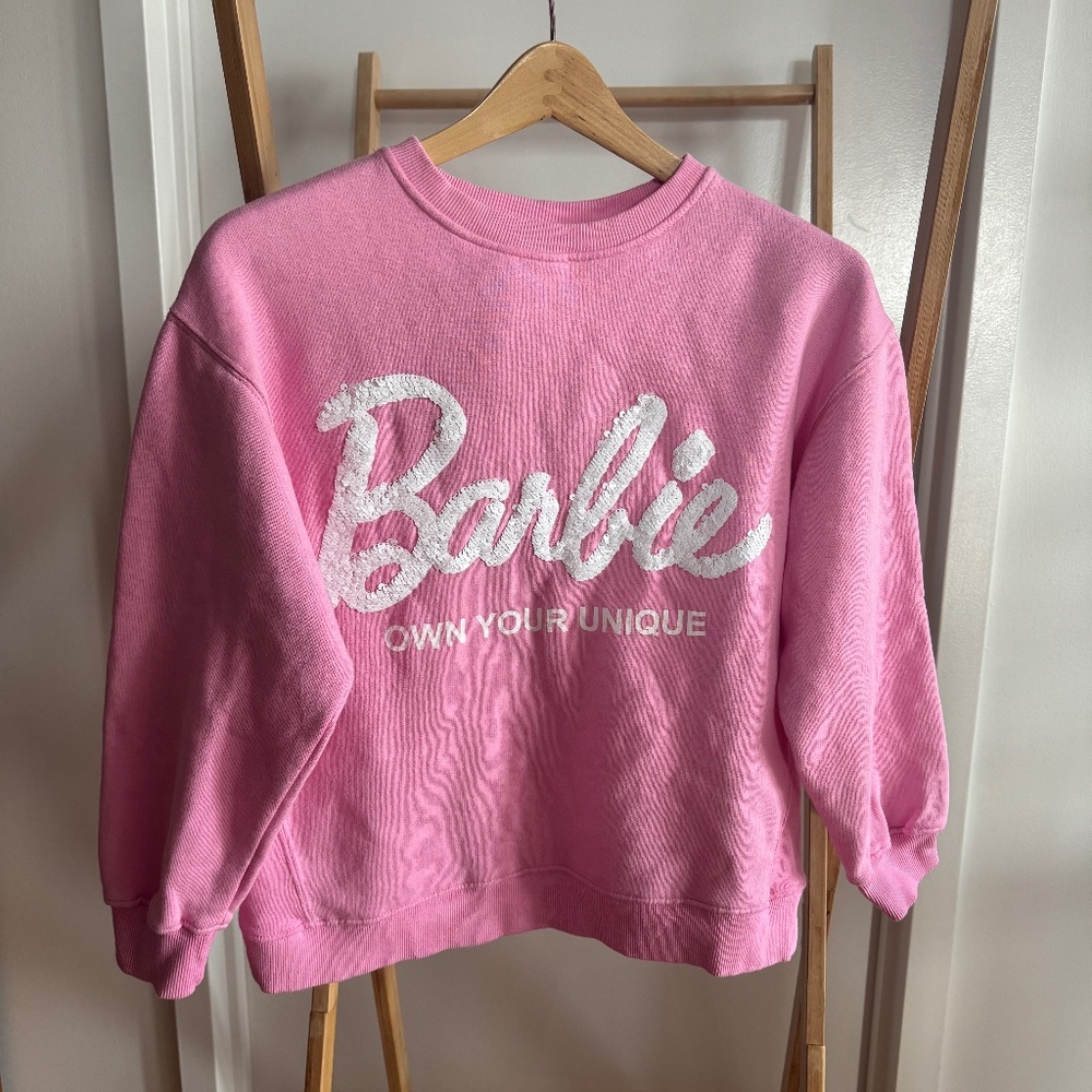 ZARA Sequined 'Barbie" Sweatshirt
